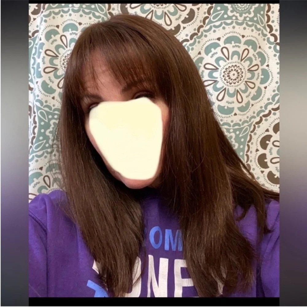 Lu’s Wigs “Betty” Human Hair Brunette 4/5 Medium Cap HH 17”